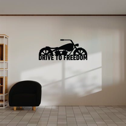 Bike - Drive To Freedom - Wall Art - MDF, Acrylic, Metal, ACP