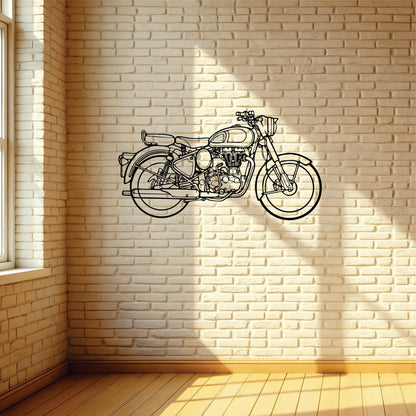 Royal Enfield Classic 350 Wall Art - MDF, Acrylic, Metal, ACP