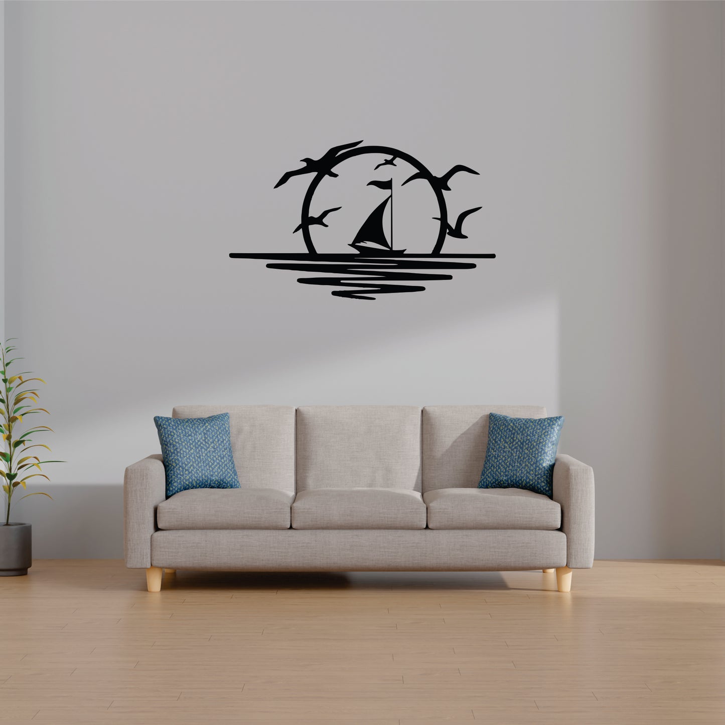 Boat - Sea-  Wall Art - MDF, Acrylic, Metal, ACP