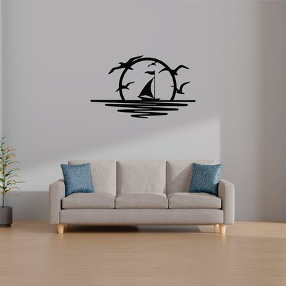 Boat - Sea-  Wall Art - MDF, Acrylic, Metal, ACP