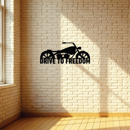 Bike - Drive To Freedom - Wall Art - MDF, Acrylic, Metal, ACP