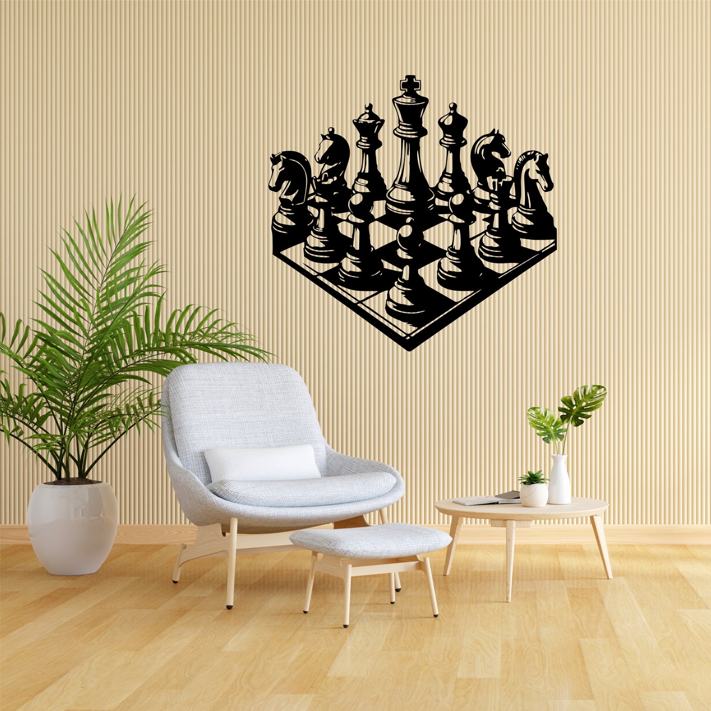 Laser Cut Chess Wall Art - Metal, ACP, MDF