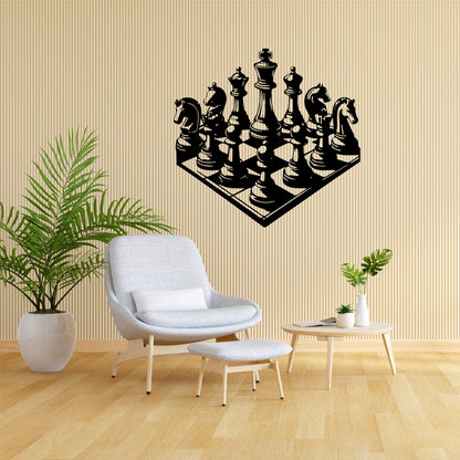 Laser Cut Chess Wall Art - Metal, ACP, MDF