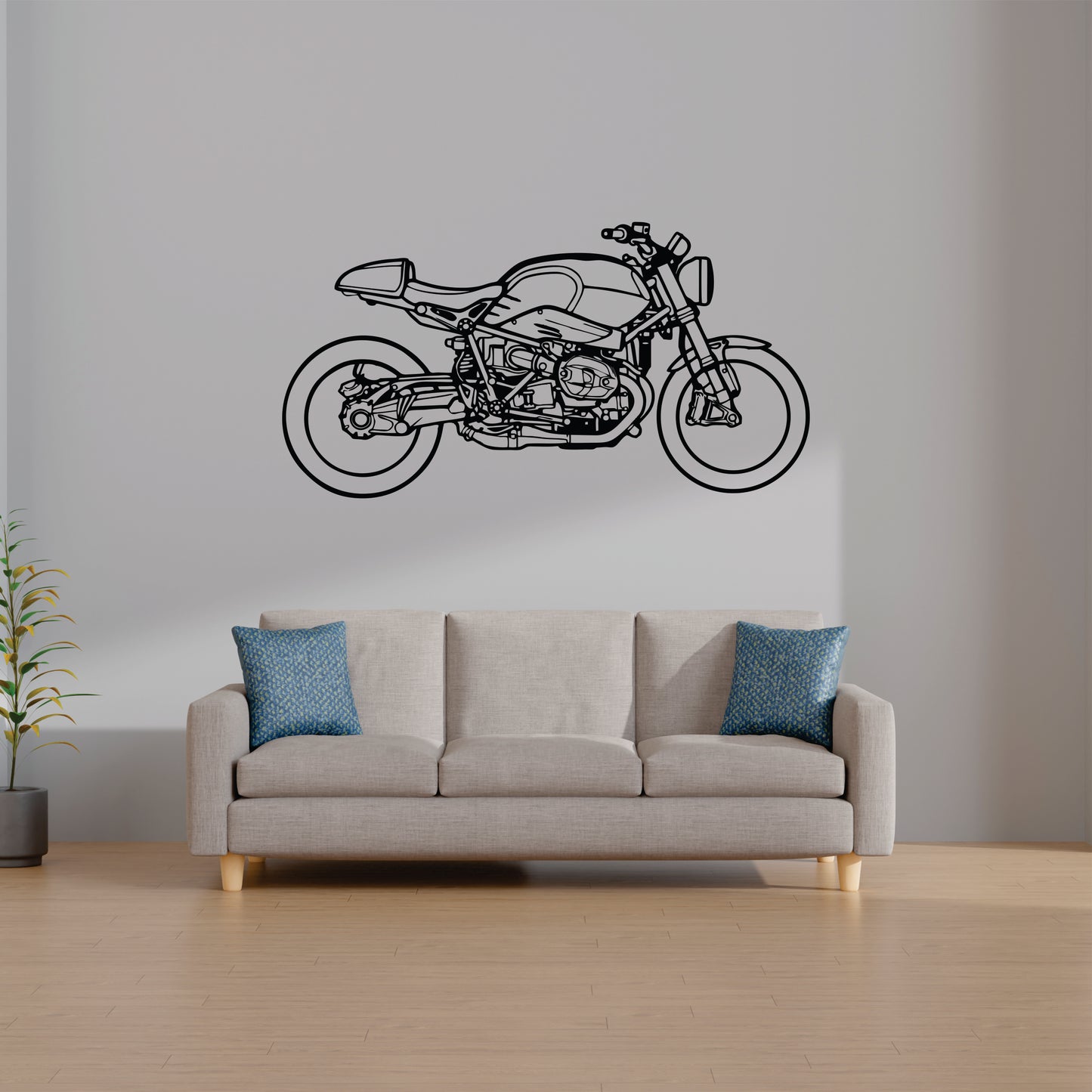 BMW NINE T STANDERD Wall Art - MDF, Acrylic, Metal, ACP