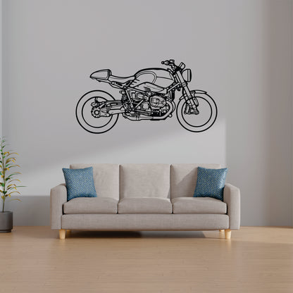 BMW NINE T STANDERD Wall Art - MDF, Acrylic, Metal, ACP