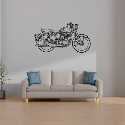 Royal Enfield Classic 350 Wall Art - MDF, Acrylic, Metal, ACP