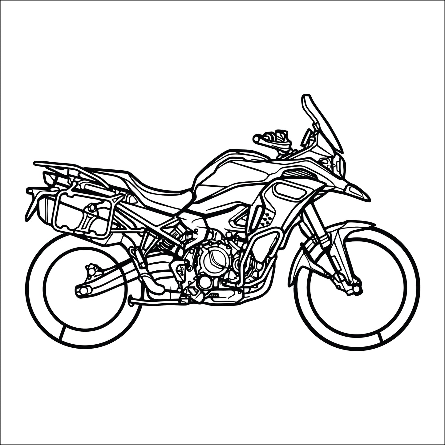 BMW F 900 GS Wall Art - MDF, Acrylic, Metal, ACP