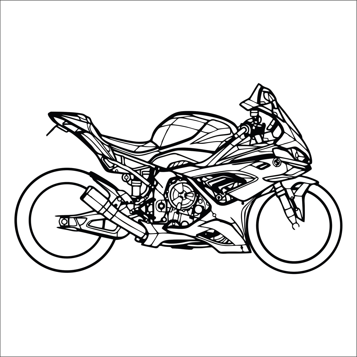 BMW 1000 RR Wall Art - MDF, Acrylic, Metal, ACP