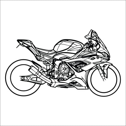 BMW 1000 RR Wall Art - MDF, Acrylic, Metal, ACP