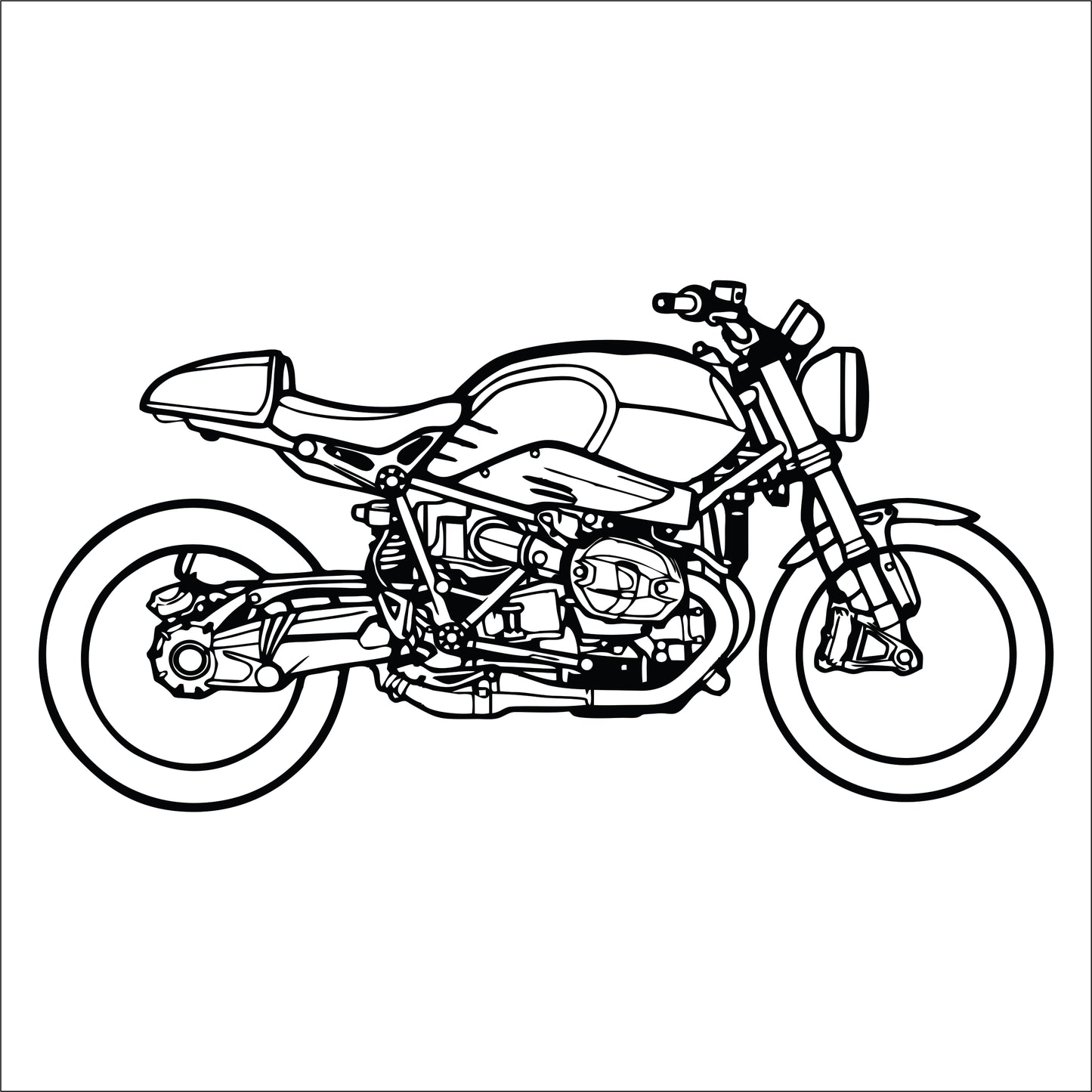 BMW NINE T STANDERD Wall Art - MDF, Acrylic, Metal, ACP