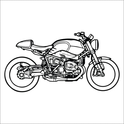 BMW NINE T STANDERD Wall Art - MDF, Acrylic, Metal, ACP