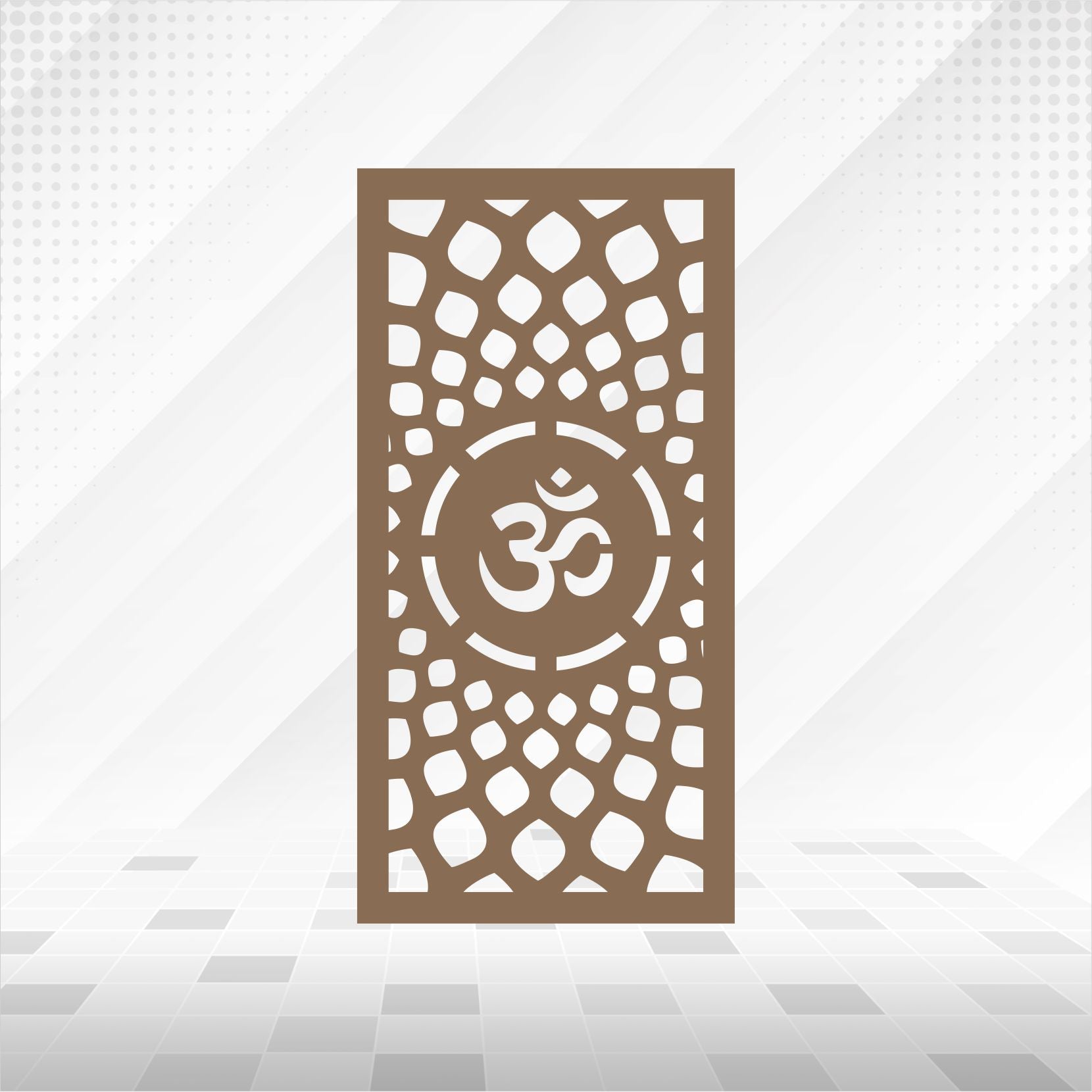 Om Jaali Panel – MDF CNC Cutting Mandir & Wall Art Panel - DIY Craft