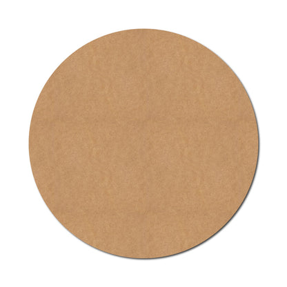 Plain Round Base Cutout MDF Design