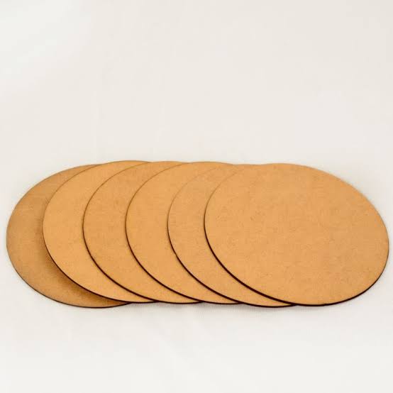 Plain Round Base Cutout MDF Design