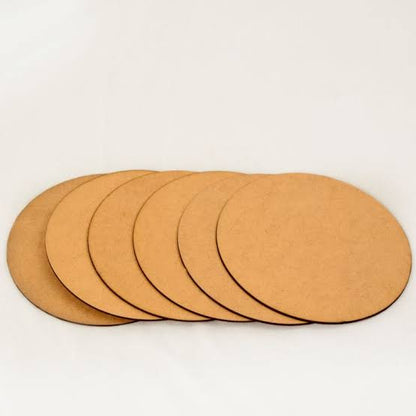 Plain Round Base Cutout MDF Design