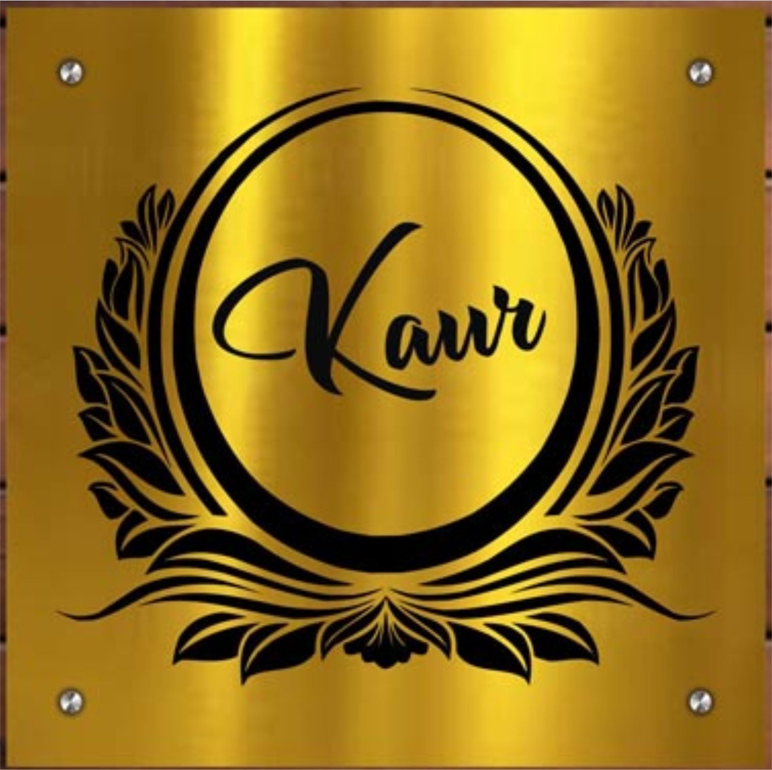 Name Plate ACP Golden